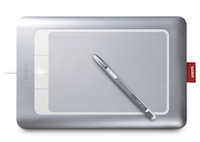 wacom table top with pen
