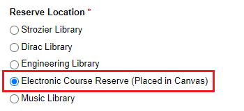Example highlighting Reserve Locations