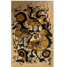 Painting of fig birds