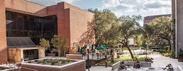 Dirac Science Library front of building